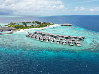 panoramic view of resort hotel island
