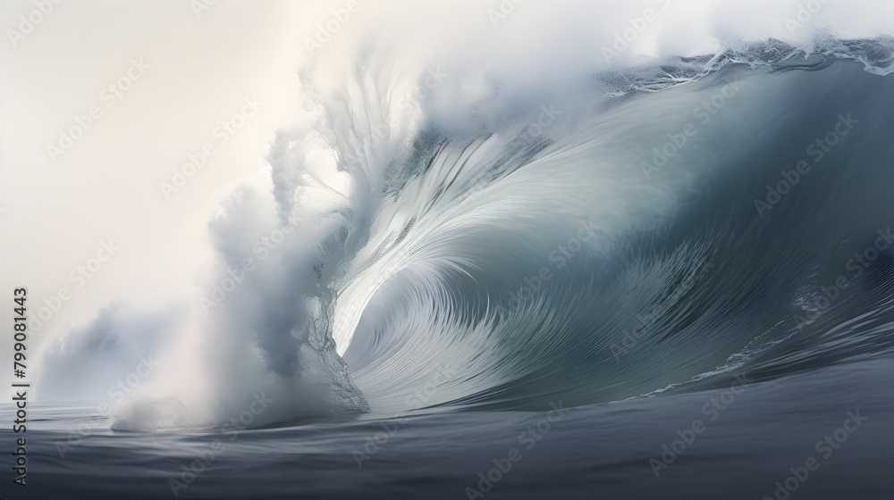 Aufkleber envelop yourself in the fluidity of an elegant gray wave, smoothly swooshing with a sense of speed a