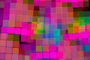 Abstract Fractal Cubes: Modern Backgrounds for Web Design and Artistic Flyers