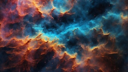 A captivating ultra-detailed nebula abstract wallpaper, inviting exploration of the cosmos - obrazy, fototapety, plakaty