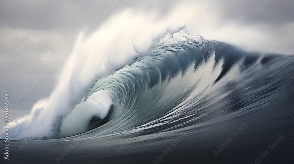 Poster lose yourself in the sophistication of an elegant gray wave, its smooth swooshing motion hinting at 