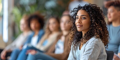 Female professional facilitating a workshop on body language and non verbal communication for personal and professional development