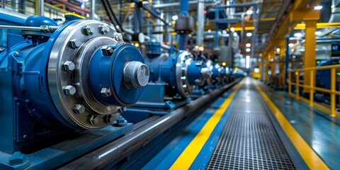 Obraz premium Industrial Equipment Predictive Maintenance System for Optimized Production and Reliability