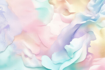 Watercolor light purple, pink and turquoise abstract pastel colors backdrop. Gradient neon colors with rainbow foil effect 