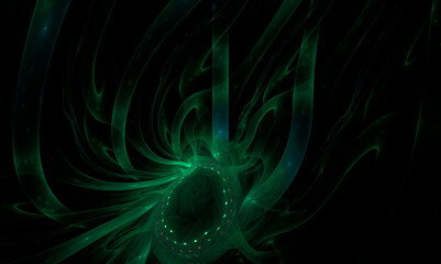 Fractal Sky: Exploring the Intersection of Art, Spirituality, and Creative Technologies through Abstract Clouds and Lights