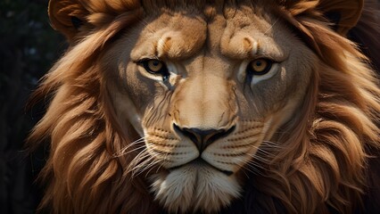 Fototapeta premium lion and others animals