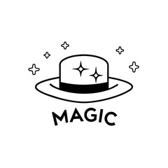 Magic Hat logo vector art ilustration (3)