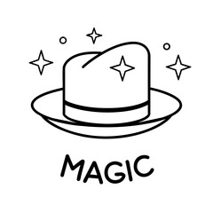 Magic Hat logo vector art ilustration (5)