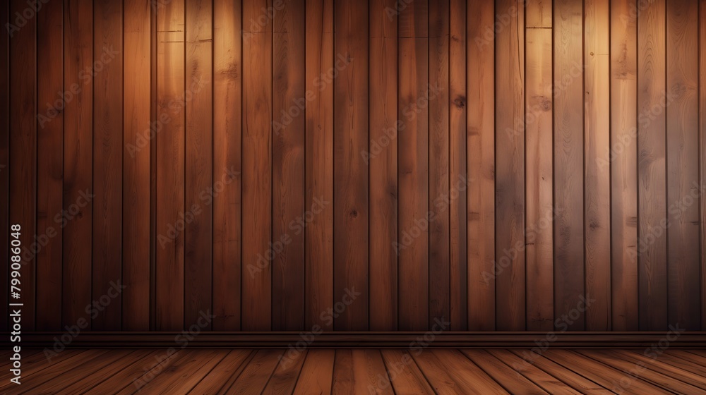 Poster rustic charm: pine wood paneling background perfect for adding warmth and character to any design or
