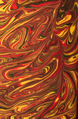 
art background in red and yellow colors