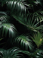 Tropical Monstera leaves background, Tropical green leaves of palm tree in the rainforest.