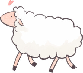 sheep isolated cartoon png