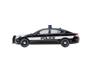 police car isolated