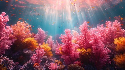 Fototapeta premium coral reef in sea