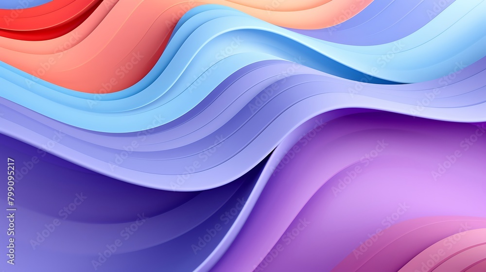 Poster vibrant swirls: abstract colorful waves backdrop creates dynamic and energetic visual impact for des