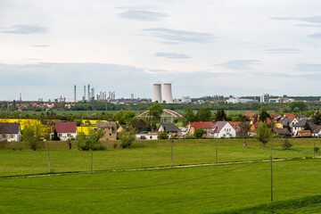 Bad Dürrenberg Blick vom Kurpark nach Leuna