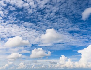 blue sky with white clouds