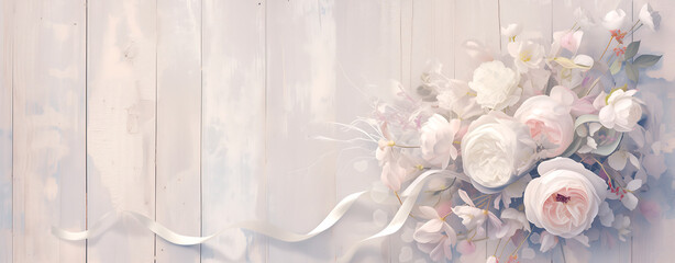abstract  artistic background with flowers in soft pastel colors