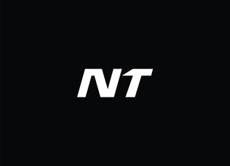 NT  creative latter logo design and initial logo