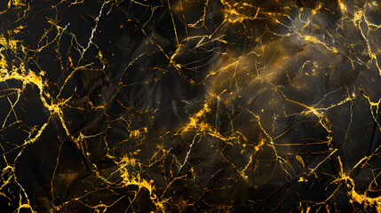 The yellow-black marble pattern background gives a natural feel.