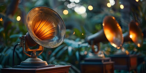 Vintage Gramophone Installations Celebrating Local Music and Film Heritage