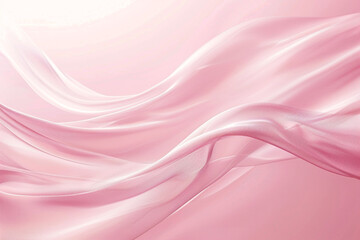 A blush pink wave, tender and sweet, flows smoothly over a blush background, conveying softness and tenderness.
