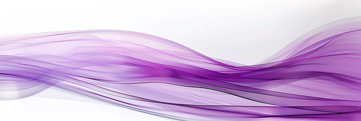 A bright lilac wave, soft and mystical, sweeping smoothly over a white backdrop, presented in a crystal-clear high-definition image.