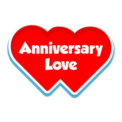 Anniversary Love Messages Sticker Design lettering sticker typographic message chat badge