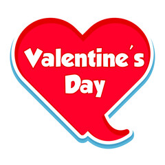 Valentine's Day Messages Sticker Design lettering sticker typographic message chat badge