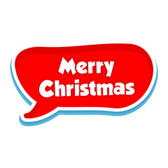 Merry Christmas Messages Sticker Design lettering sticker typographic message chat badge