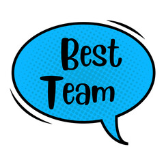 Best Team Messages Sticker Design lettering sticker typographic message chat badge