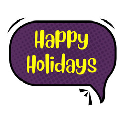 Happy Holidays Messages Sticker Design lettering sticker typographic message chat badge