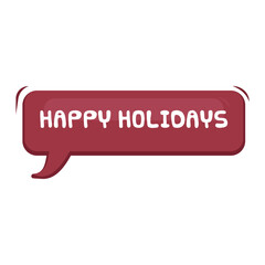 Happy Holidays Messages Sticker Design lettering sticker typographic message chat badge