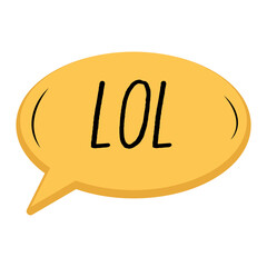 LOL Messages Sticker Design lettering sticker typographic message chat badge