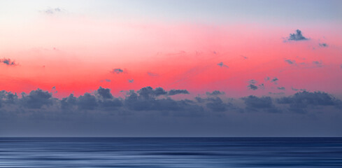 Dawn over the Maldive Islands