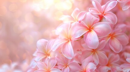 Pink flowers adorn tree branches