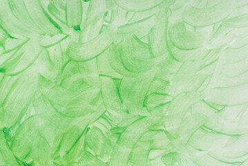 green painted watercolor background texture
