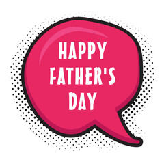 Happy Father's Day Messages Sticker Design lettering sticker typographic message chat badge