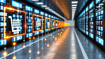 Fototapeta premium Server room