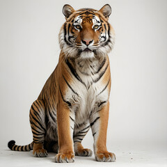 Obraz premium tiger on white background