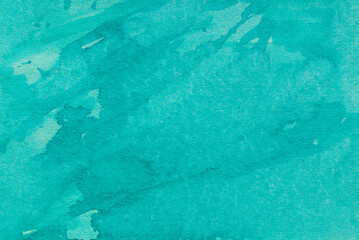 turquoise painted watercolor background texture - 799112258