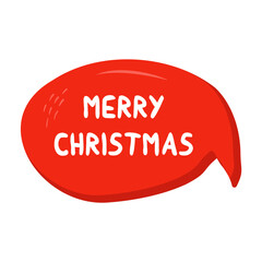 Merry Christmas Messages Sticker Design lettering sticker typographic message chat badge