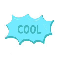 Cool Messages Sticker Design lettering sticker typographic message chat badge