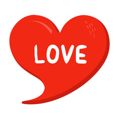 Love Messages Sticker Design lettering sticker typographic message chat badge