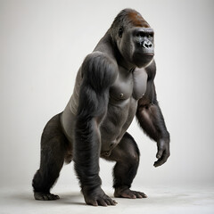 Obraz premium Young Silverback Gorilla generate ai