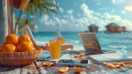 cocktail on the beach