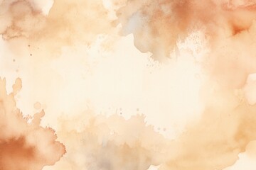 Beige splash banner watercolor background for textures backgrounds and web banners texture blank empty pattern with copy space for product 