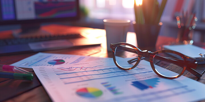Close-up of a museum registrar's desk with artifact catalogues and loan agreements, showcasing a job in museum registration