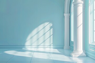 Luminous Modernity: Blue and White Interplay