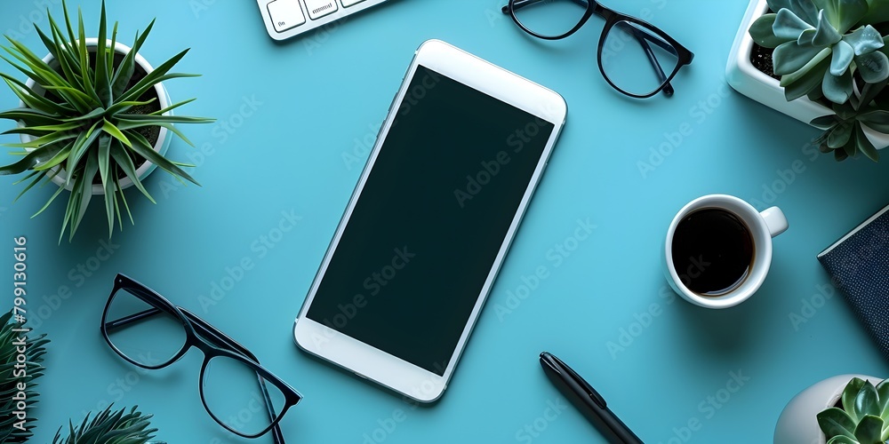 Poster instructional guides for advanced smartphone and tablet features modern technology and gadgets conce